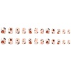 image:image24 Pcs Halloween Press on Nails Short Pumpkin Ghost Bats Spider Web Design Fake Nails Halloween Charms Cute False Nails Decorations Acrylic Nails Glue on Nails for Women Girls