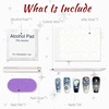 image:image24Pcs Long Press on Nail Halloween Coffin Fake Nails Black White Stripes Cute Ghost Design Glossy False Nails for Women Girls Stick on Nails with Glue on Acrylic Nail TipsColorful9
