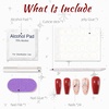 image:image24Pcs Long Press on Nail Halloween Coffin Fake Nails Black White Stripes Cute Ghost Design Glossy False Nails for Women Girls Stick on Nails with Glue on Acrylic Nail TipsColorful12