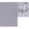 image:image6 Sheets Valentines Day Nail Art Stickers Star Nail Decals Heart Nail Stickers 3D SelfAdhesive Pink Flower Love Heart Nail Art Design Valentines Nail Art SuppliesNail Art Decoration for Women