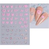 image:image6 Sheets Valentines Day Nail Art Stickers Star Nail Decals Heart Nail Stickers 3D SelfAdhesive Pink Flower Love Heart Nail Art Design Valentines Nail Art SuppliesNail Art Decoration for Women