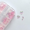 image:imageNail Art Rhinestones Butterflies Elk Shells Bows Bears Nail Diamonds Glass Crystal AB Metal Gems Jewels Stones with Flatback Pearls for DIY Nail Work Design Decoration Craft Making Pink