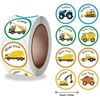 image:image1000pcs Round Vehicle Stickers for Kids Teacher Reward Stickers School Supplies Car Incentive Roll Sticker Potty Training Stickers for School Classroom Home