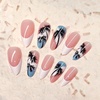 image:image24Pcs Short Square French Tip Press on Fake Nails in White Pink Nude  Full Cover Acrylic Nail Tips for Women and Girlsstyle10