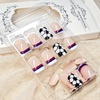 image:image24Pcs Short Square French Tip Press on Fake Nails in White Pink Nude  Full Cover Acrylic Nail Tips for Women and Girlsstyle9
