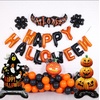 image:image5 Pcs Happy Halloween Bats Balloons Cute Black Bats Punch Inflatable Decorations Halloween Day of Death Foil Mylar Balloons Wall Ornaments for Rave Party Birthday DecorationsPumpkin  Ghost