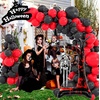 image:image5 Pcs Happy Halloween Bats Balloons Cute Black Bats Punch Inflatable Decorations Halloween Day of Death Foil Mylar Balloons Wall Ornaments for Rave Party Birthday DecorationsBloody Skull