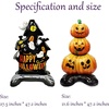 image:image5 Pcs Happy Halloween Bats Balloons Cute Black Bats Punch Inflatable Decorations Halloween Day of Death Foil Mylar Balloons Wall Ornaments for Rave Party Birthday DecorationsPumpkin  Ghost