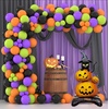image:image5 Pcs Happy Halloween Bats Balloons Cute Black Bats Punch Inflatable Decorations Halloween Day of Death Foil Mylar Balloons Wall Ornaments for Rave Party Birthday DecorationsPumpkin  Spider