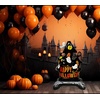 image:image5 Pcs Happy Halloween Bats Balloons Cute Black Bats Punch Inflatable Decorations Halloween Day of Death Foil Mylar Balloons Wall Ornaments for Rave Party Birthday DecorationsPumpkin  Ghost