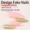 image:imageAlmond Fake Nails Medium Press On Nails French Tip False Nails With Flower Rhinestone Designs Matte Stick On Nails Acrylic Nails Press Ons Full Cover Glue On Nails For Women