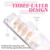 image:imageAlmond Press On Nails with Color change when exposed to light design Medium Reusable False Nails Colour Changing Fake Nail with Glue J Almond