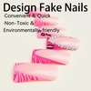 image:imageFrench Tip Fake Nails Long Square Press On Nails Duckbill False Nails With Rhinestone Designs Acrylic Nails Press Ons Reuseable Stick On Nails Full Cover Glue On Nails For Women 24Pcs