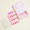 image:imageFrench Tip Fake Nails Long Square Press On Nails Duckbill False Nails With Rhinestone Designs Acrylic Nails Press Ons Reuseable Stick On Nails Full Cover Glue On Nails For Women 24Pcs