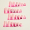 image:imageFrench Tip Fake Nails Long Square Press On Nails Duckbill False Nails With Rhinestone Designs Acrylic Nails Press Ons Reuseable Stick On Nails Full Cover Glue On Nails For Women 24Pcs