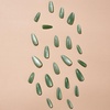 image:imageMedium Press On Nails Almond Fake Nails With Green Cat Eyes Designs Acrylic Nails Press Ons Full Cover False Nails Reuseable Glue On Nails Glossy Stick On Nails For Women 24Pcs