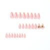 image:imageMedium Press On Nails Valentines Day Almond Fake Nails With Rhinestone Heart Designs Acrylic Nails Press Ons Glossy Stick On Nails Medium False Nails Full Cover Glue On Nails For Women