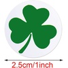image:imageShamrock Stickers500pcs St Patricks Day Stickers for Kids Green Roll Shamrock Clover Stickers 8 Style for St Patricks Day Party Envelope Label Decorations Teacher Supplies 1 Inch Style1