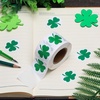 image:imageShamrock Stickers500pcs St Patricks Day Stickers for Kids Green Roll Shamrock Clover Stickers 8 Style for St Patricks Day Party Envelope Label Decorations Teacher Supplies 1 Inch Style1