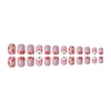 image:imageShort Fake Nails Square Fake Nails Easter False Nails Acrylic Nails Press Ons With Cute Rabbit Designs Full Cover Glue On Nails Artificial Glossy Stick On Nails For Women 24Pcs