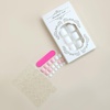image:imageShort Press On Toenails Square Fake Toenails Full Cover False Toenails With Designs Acrylic Toenails Press Ons Glossy Glue On Toenails Reuseable Stick On Toenails For Women Pink White