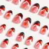 image:imageShort Press on Nails French Tip Almond Fake Nails Static Gel Nail Kit Handmade Acrylic Glue Nails Multilayered amp Multicurved Living Nails Sunset and colorful glow short
