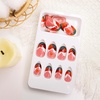 image:imageShort Press on Nails French Tip Almond Fake Nails Static Gel Nail Kit Handmade Acrylic Glue Nails Multilayered amp Multicurved Living Nails Sunset and colorful glow short