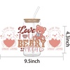 image:imageUV DTF Cup Wrap Transfer for Glass6 Sheets Heart Rub On Transfers for Crafting UV DTF Transfer Waterproof Sticker for 16oz Glass Cups Furniture Wood DIY Crafts