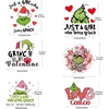 image:imageValentines Day Iron on Decals for T Shirt6Pcs Valentines Day Heat Transfer Vinyl Designs Stickers Valentines Day Iron on Transfers Stickers Iron on Patches Paper for Clothing Pillow Backpack