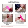 image:imageValentines Day Press On Nails Medium Square Fake Nails French Tip False Nails With Heart Designs Acrylic Nails Press Ons Full Cover Stick On Nails Glossy Glue On Nails For Women