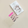 image:imageValentines Day Press On Nails Short Square Fake Nails With Black Heart Designs Acrylic Nails Press Ons French Tip False Nails Full Cover Stick On Nails Short Glue On Nails For Women