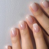 image:image24Pcs Short Square French Tip Press on Fake Nails in White Pink Nude  Full Cover Acrylic Nail Tips for Women and GirlsPink  White