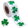 image:imageShamrock Stickers500pcs St Patricks Day Stickers for Kids Green Roll Shamrock Clover Stickers 8 Style for St Patricks Day Party Envelope Label Decorations Teacher Supplies 1 Inch Style1