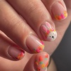 image:imageShort Fake Nails Square Fake Nails Easter False Nails Acrylic Nails Press Ons With Cute Rabbit Designs Full Cover Glue On Nails Artificial Glossy Stick On Nails For Women 24Pcs